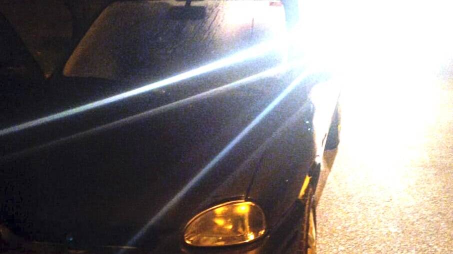 O veículo estava estacionado em local suspeito. O veículo estava estacionado em local suspeito.