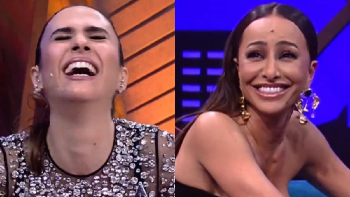 Tatá Werneck recebeu Sabrina Sato no 'Lady Night'