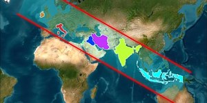 Faixa diagonal de países com “I” chama atenção no mapa-múndi