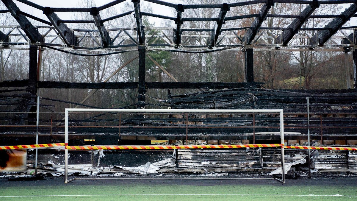 Estádio do Haka teve sérios danos por conta do incêndio