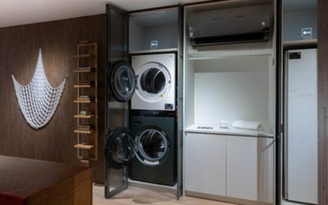 Conceito de lavanderia inteligente da LG Electronics está presente na Casa Morena na CASACOR 2023