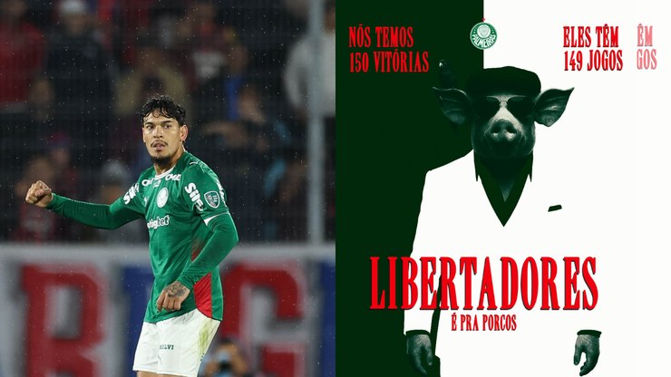 Palmeiras aproveita vitória e provoca Corinthians na Libertadores