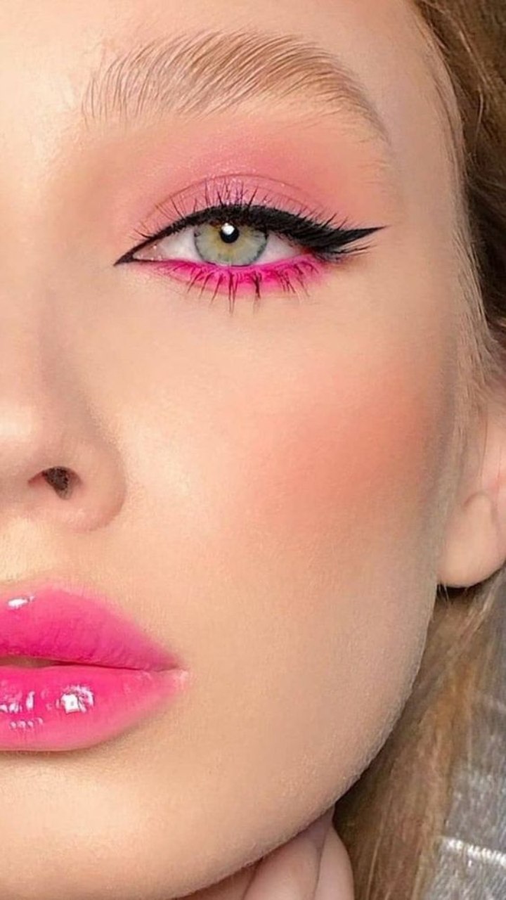 3 ideias fáceis de maquiagem para assistir Barbie 🩷✨ #maquiagem