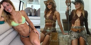 Ao lado de Anitta, Bruna Griphao abre álbum de fotos em Ibiza