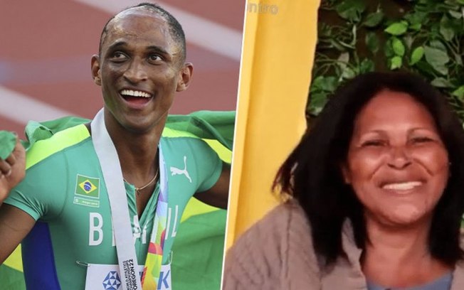 Mãe de Alison Santos revela emoção por ouro do filho no Mundial de Atletismo