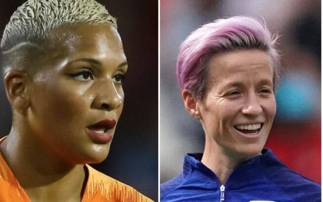 van de Sanden e Rapinoe foram campeãs em mudar de look durante o Mundial