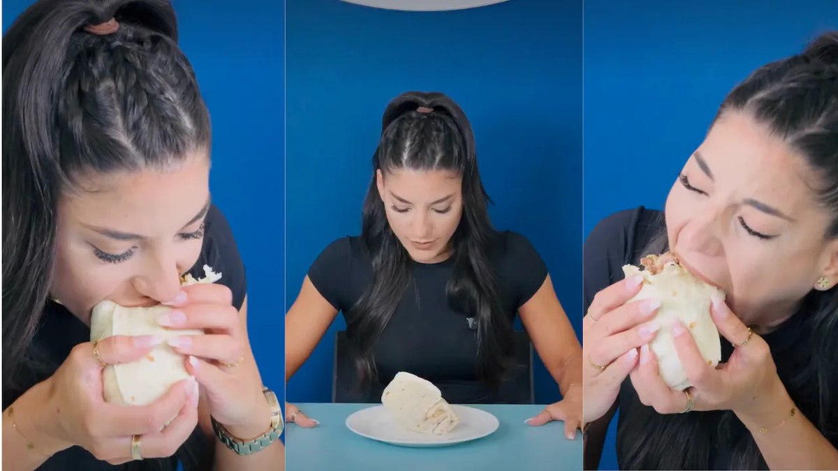 Recorde: "comilona profissional" devora burrito em 30 segundos