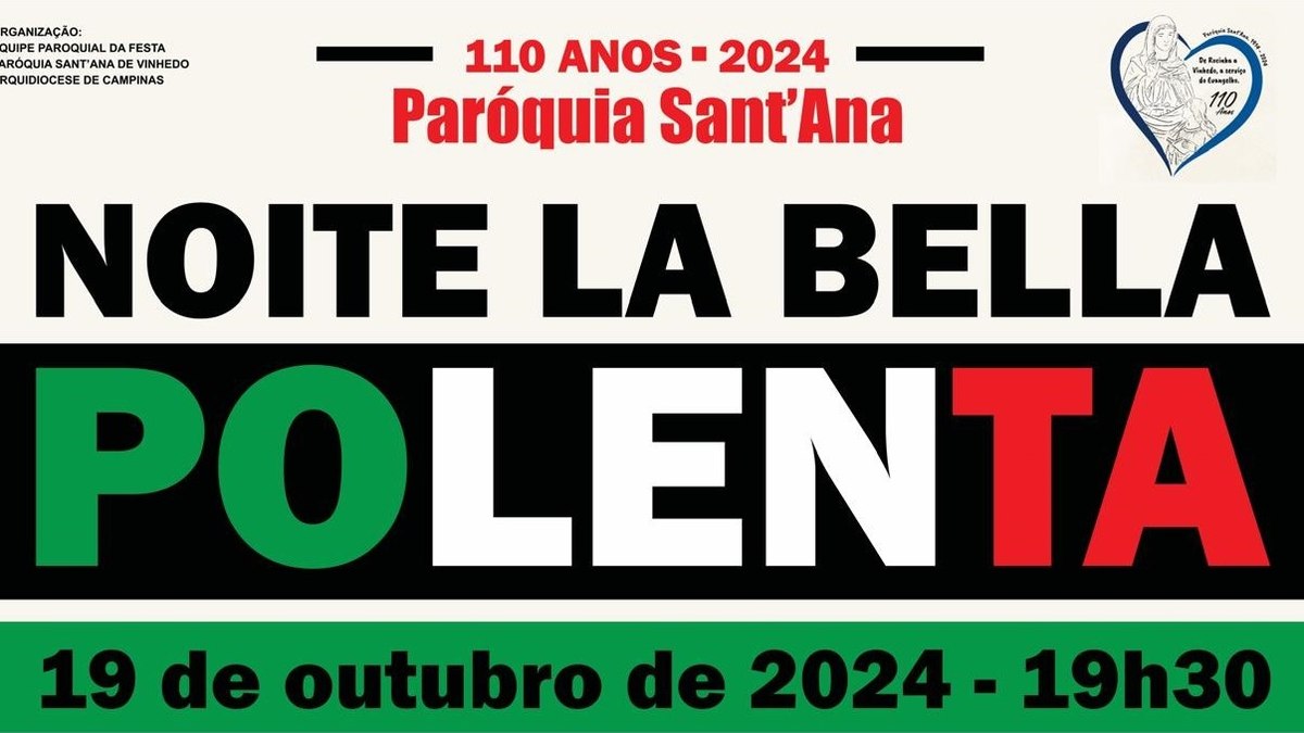 Paróquia de Sant´Ana realiza evento dia 19 de outubro