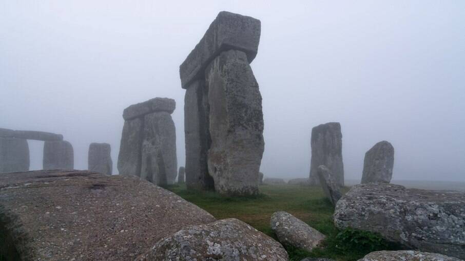 Uma foto de Stonehenge disponibilizada pela Universidade de Birmingham, na Inglaterra 