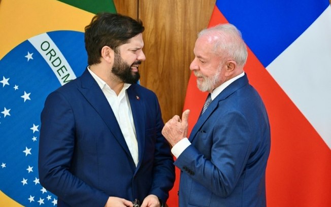 Os presidentes Lula e Gabriel Boric, do Chile, em Brasília Os presidentes Lula e Gabriel Boric, do Chile, em Brasília