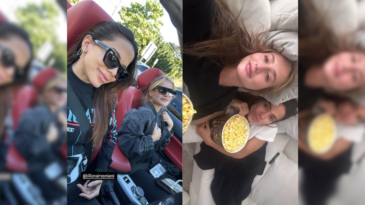 De conversível, Anitta e Bruna Griphao curtem o Dia de Ação de Graças em Miami