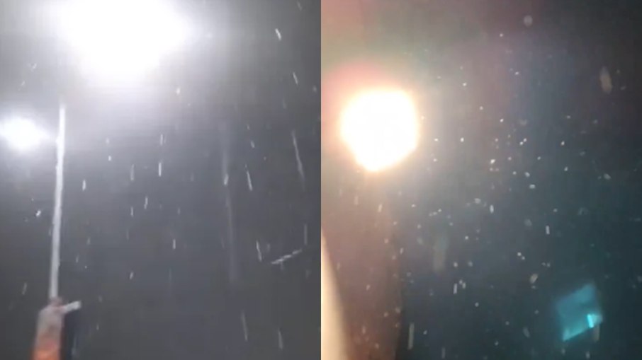 Moradores de Buenos Aires se surpeendem com neve Moradores de Buenos Aires se surpeendem com neve