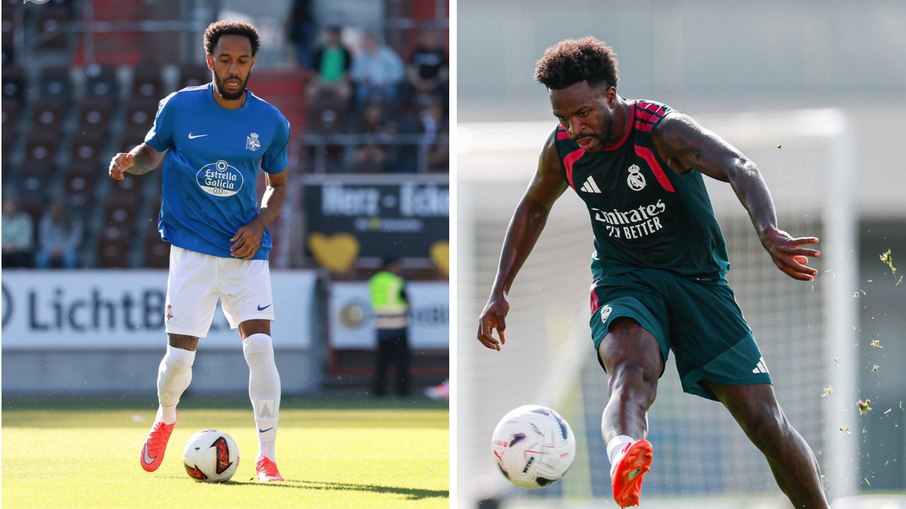 Aubameyang é a grande novidade do La Coruña, e Vini Jr fará primeiro jogo sob o comando de José Mourinho Aubameyang é a grande novidade do La Coruña, e Vini Jr fará primeiro jogo sob o comando de José Mourinho