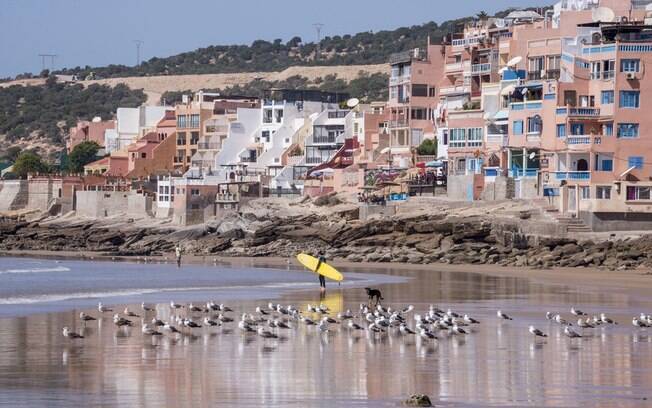 Taghazout é o paraíso dos surfistas na África