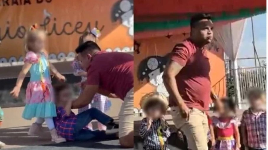 Homem agride criança de quatro anos durante festa junina em Vicente Pires, no DF