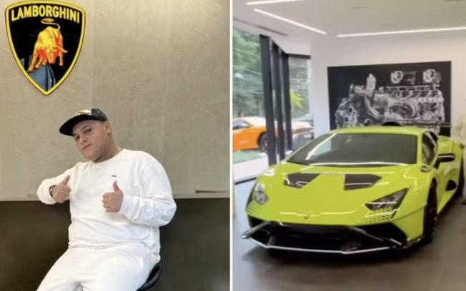 MC Ryan SP ostenta e ‘namora’ carro de luxo avaliado em R$ 5 milhões