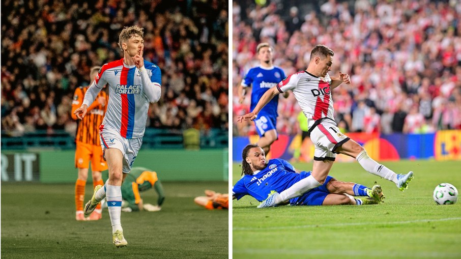Crystal Palace e Rayo Vallecano venceram os jogos de ida da semifinal