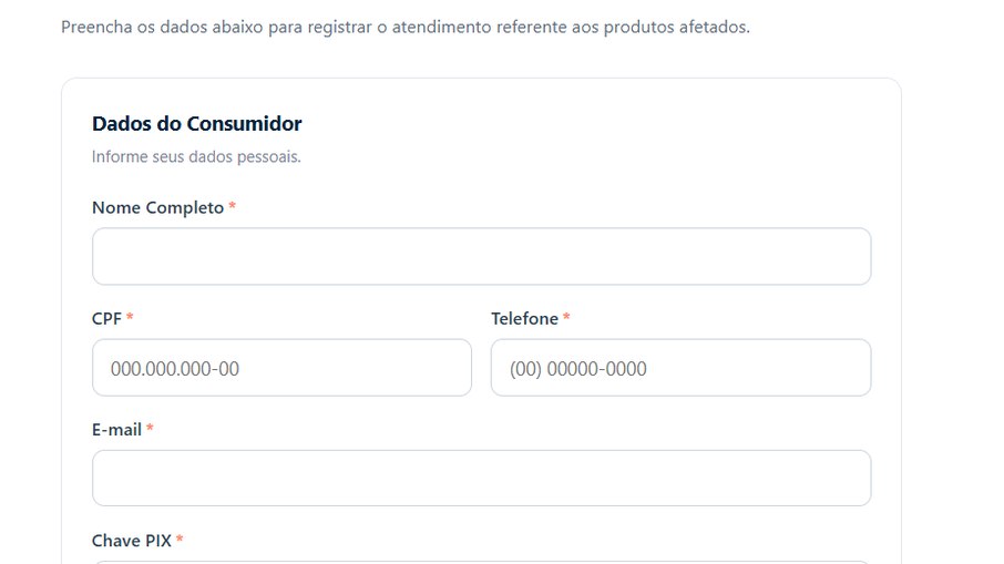 Solicitação de reembolso