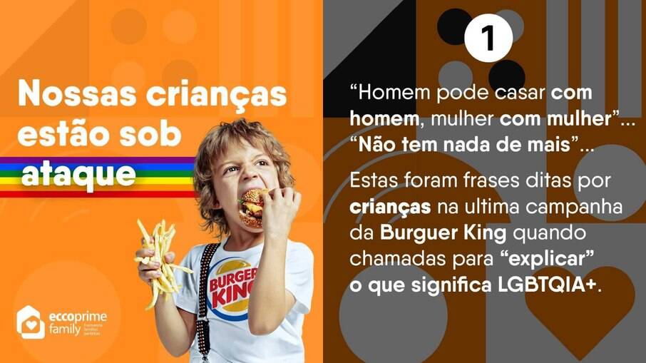 Escola cristã faz post atacando campanha do Dia do Orgulho do Burger King