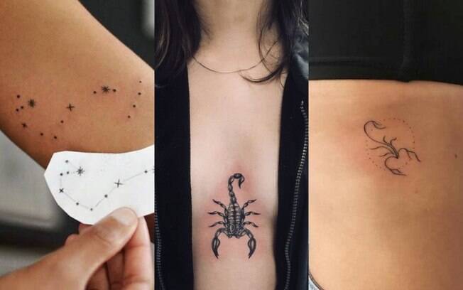 Toda a misteriosidade e sensualidade de Escorpião pode ser incluída na hora de tatuar, como em qual área será o desenho