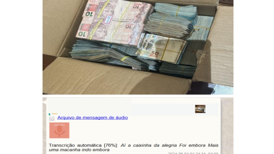Na imagem, segundo a denúncia, o valor aparece identificado como “caixinha da alegria”. Na imagem, segundo a denúncia, o valor aparece identificado como “caixinha da alegria”.