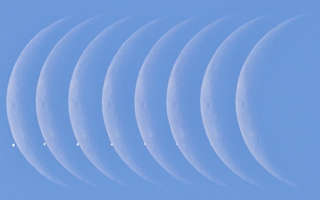 Destaque da NASA: ocultação lunar de Vênus é a foto astronômica do dia