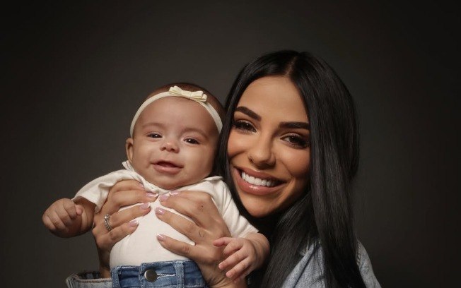 Key Alves e sua filha Rosamaria
