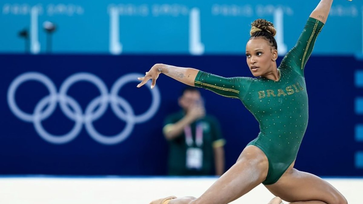 Rebeca Andrade é uma das estrelas do Brasil nas Olimpíadas de Paris