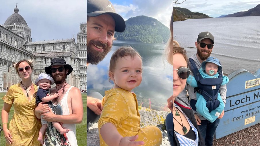 Bebê de 11 meses já visitou 23 países com seus pais 