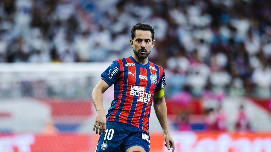 Everton Ribeiro na última vitória do Bahia sobre o Flamengo Everton Ribeiro na última vitória do Bahia sobre o Flamengo