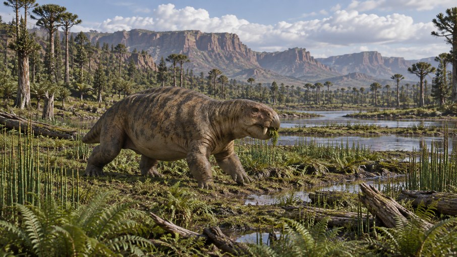 Reconstrução do Dinodontosaurus isiyavamanda Reconstrução do Dinodontosaurus isiyavamanda