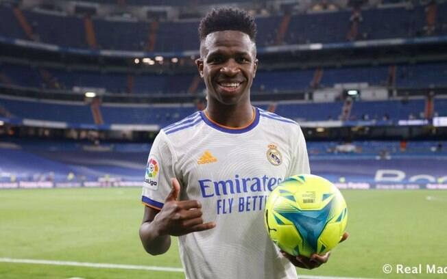 Vini Jr. celebra primeiro hat-trick da carreira pelo Real Madrid: 'Muito feliz'
