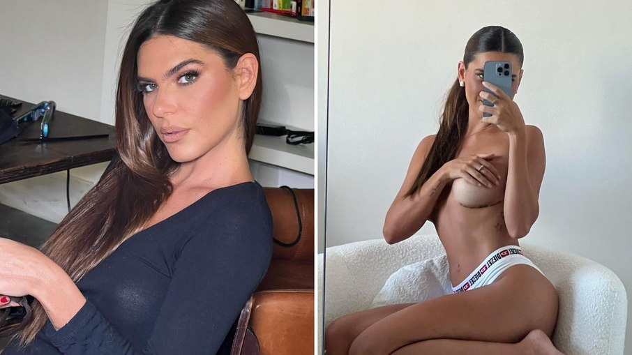 Mariana Goldfarb posa de topless e arranca elogios