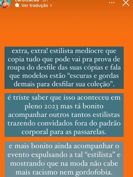 DFB Festival%3A desfile é cancelado após estilista ser acusada de racismo e gordofobia 