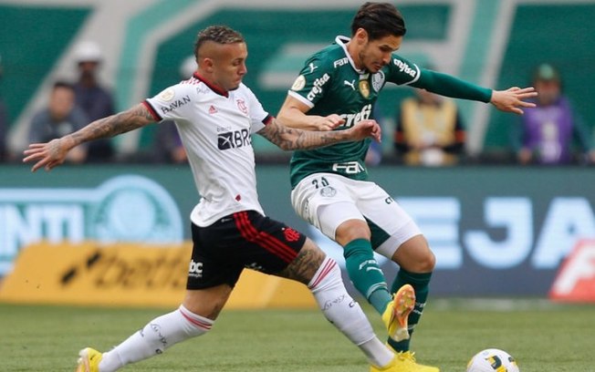 Palmeiras sai atrás, mas Veiga decide e arranca empate com o Flamengo em 