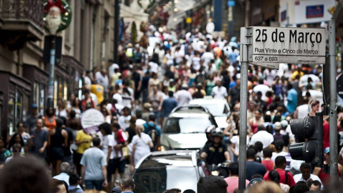 Rua 25 de Março, em São Paulo (SP)