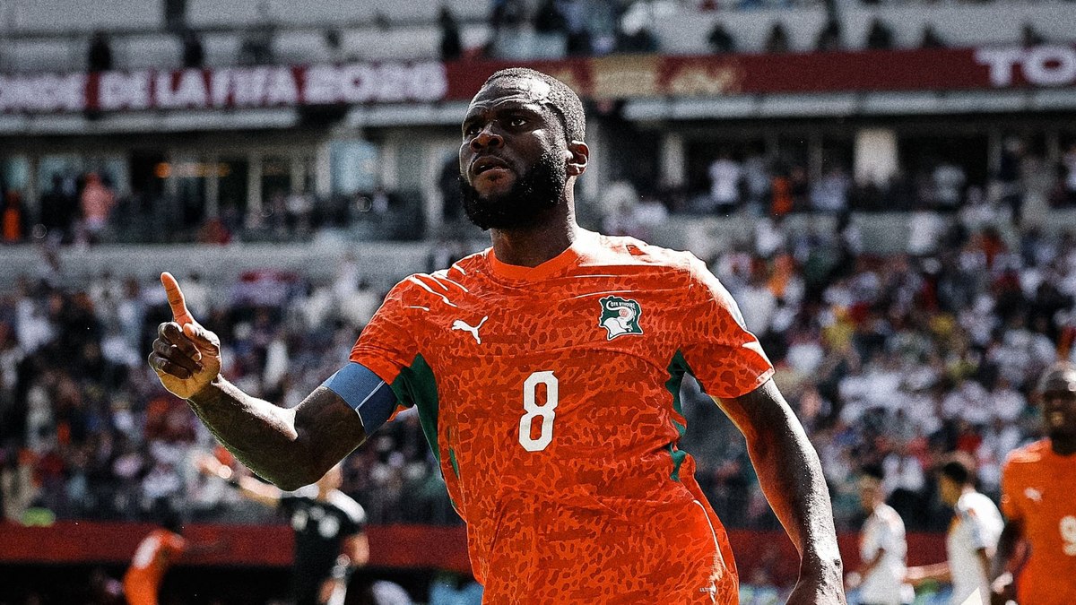 Kessié fez o gol da Costa do Marfim contra a Alemanha