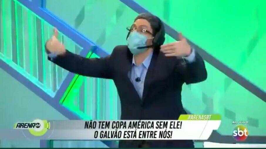 SBT tira sarro da Globo com Galvão Bueno 'fake'