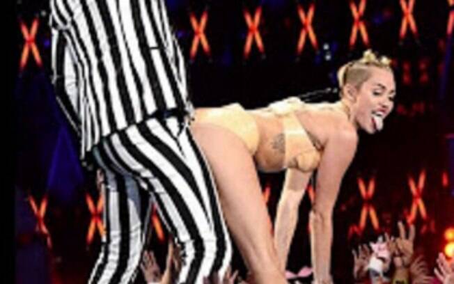 No VMA 2013, Miley Cyrus surpreendeu com a apresentação que fez com o cantor Robin Thicke