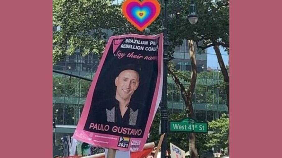 Paulo Gustavo foi homenageado em parada LGBT