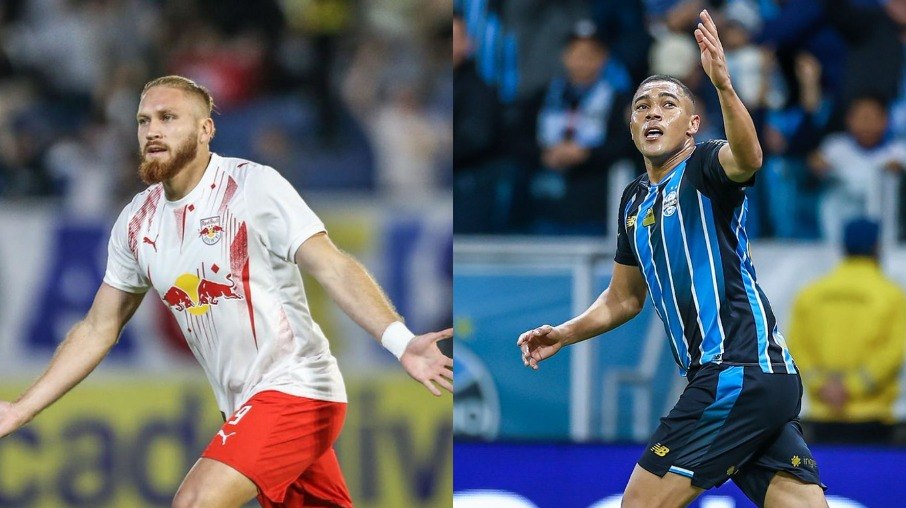 Pitta e Carlos Vinicius são esperanças de gol em Bragantino x Grêmio