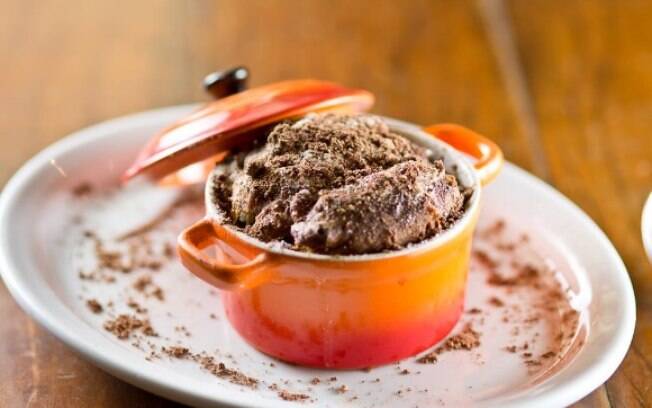 A receita de Panetone Pudding foi criada por André de Luca em parceria com a Arcor