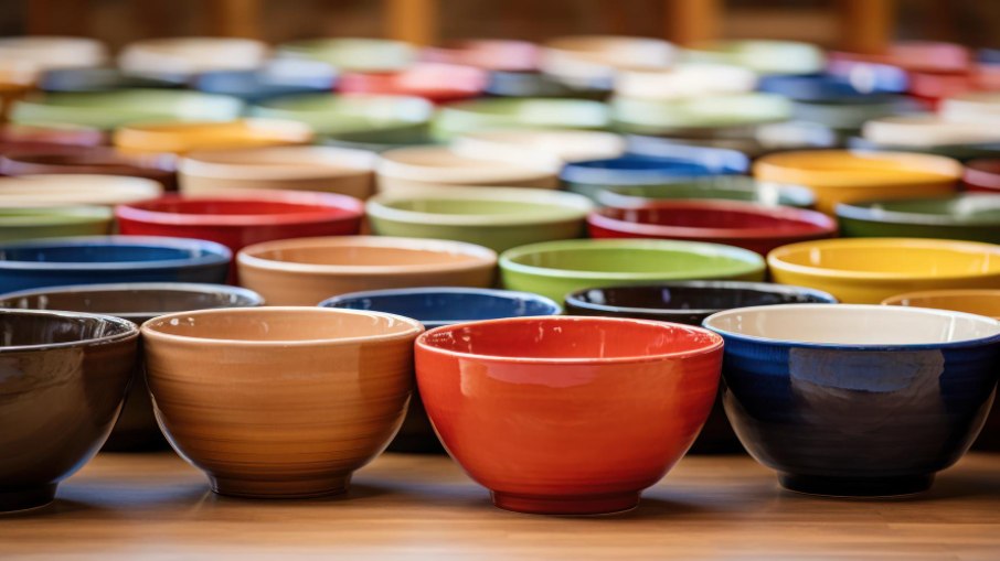 Louças coloridas