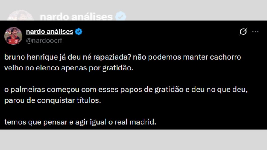 Torcida do Flamengo faz campanha para que ídolo saia do time