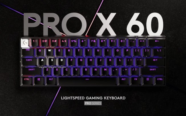 Logitech lança o G PRO X 60, teclado compacto para jogar