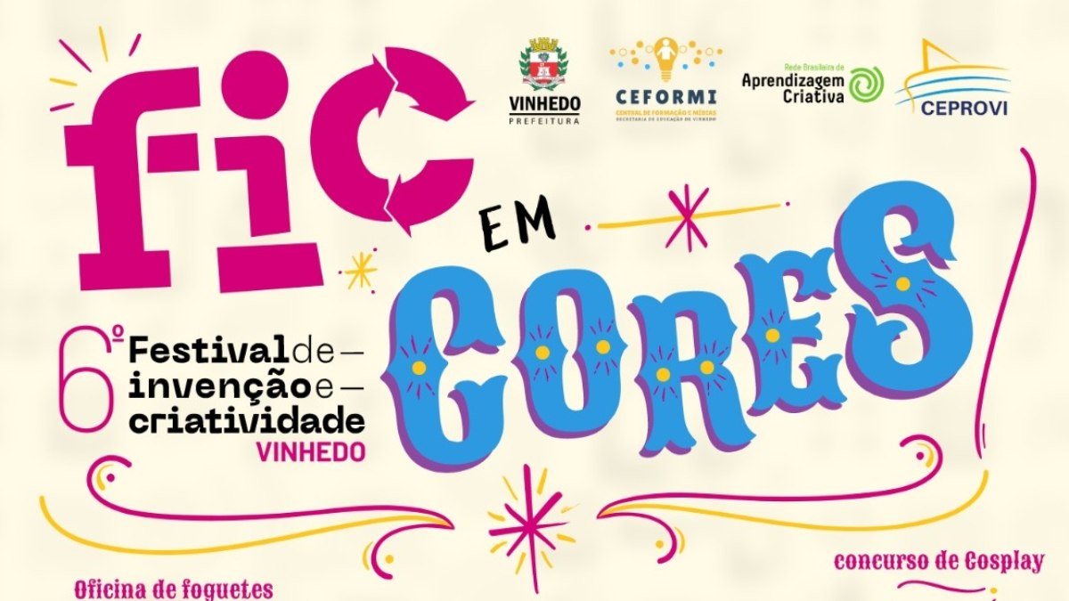 Festival de Invenção e Criatividade será realizado sábado, 19 de outubro