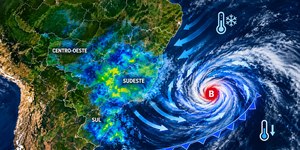 Ciclone extratropical atinge país nesta sexta-feira