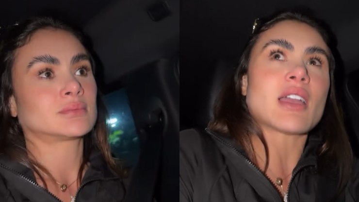 Ex-bailarina do Faustão reage a assalto e tem carro atingido