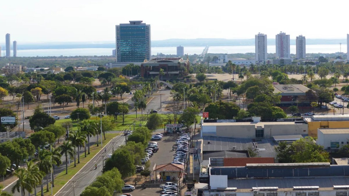 Palmas (TO), a cidade mais quente do Brasil nesta quarta-feira, com 36,7°C