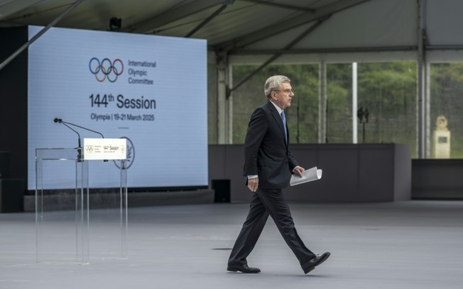 O presidente do COI, Thomas Bach O presidente do COI, Thomas Bach